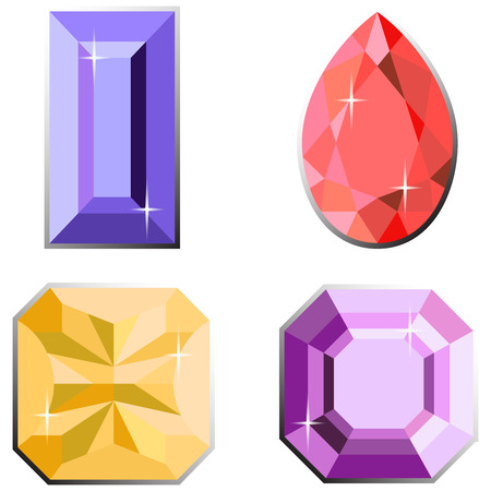 Diamond shapes collectionの写真素材