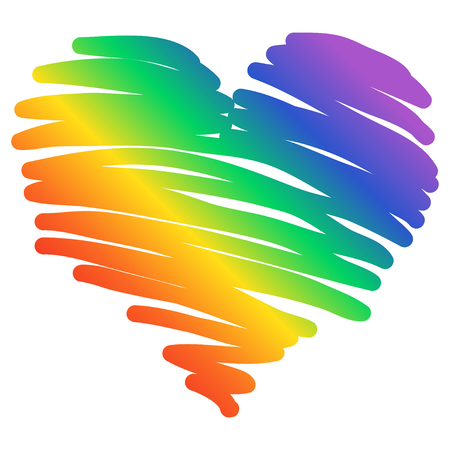 Gay Pride. LGBT concept. Vector colorful illustration. Sticker, patch, t-shirt print,  design. LGBT graphic symbolのイラスト素材