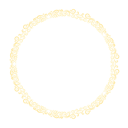 Basic RGBRound frame for decorative design. Greeting card vector. Vector holiday frame. Beautiful abstract concept. Vintage backgroundのイラスト素材