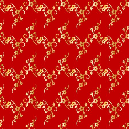 Modern background for decorative design. Trendy art background. Tile seamless asian pattern. Japanese pattern. Seamless vector texture. Line template. Asian geometric. Simple graphic ornamentのイラスト素材