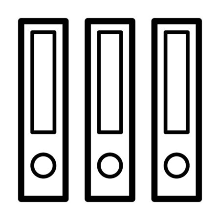 Vector simple icon of file folder. Modern concept design. Isolated vector sign symbolのイラスト素材