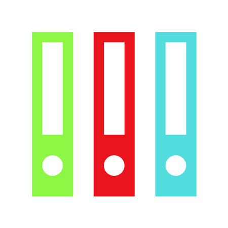 Vector simple icon of file folder. Modern concept design. Isolated vector sign symbol