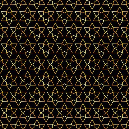 Golden art deco seamless pattern. Luxury decorative geometrical ornament, gold geometric shapes and vintage pattern vector. Elegant retro textures. Abstract background. Abstract art deco backgroundのイラスト素材
