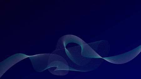 Modern color blue abstract background. Template design. Blue wave abstract shape. Brochure design. Dark backgroundのイラスト素材