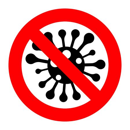 Vector coronavirus covid19 virus symbol. Novel coronavirus outbreak. Global pandemic alert. Covid-19 outbreak. Isolated vector illustration. Abstract virus for banner designのイラスト素材