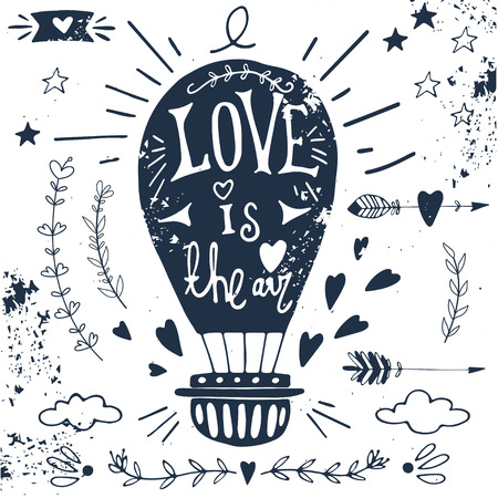 Valentine's day design elements. EPS 10.のイラスト素材