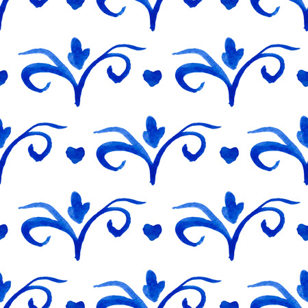 Seamless pattern with Dutch ornaments のイラスト素材