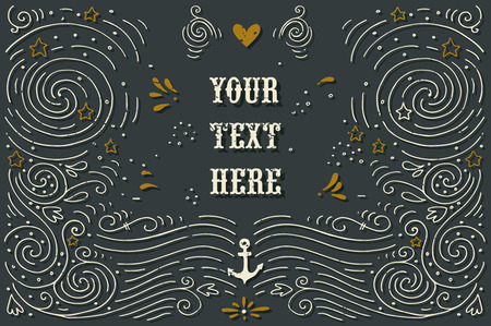 Greeting card templateのイラスト素材