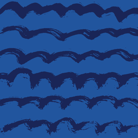 Hand drawn wave vector patternのイラスト素材