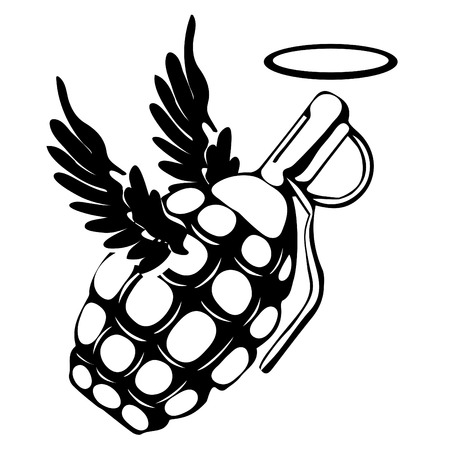 garnet with wings and a halo のイラスト素材