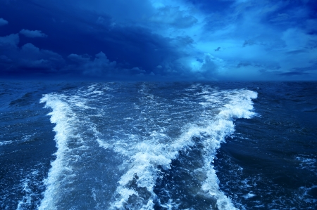 Stormy ocean background の写真素材