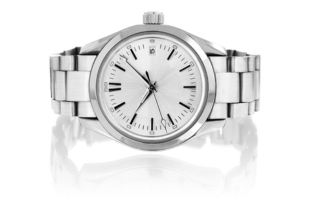Wrist watch isolated on white background の写真素材