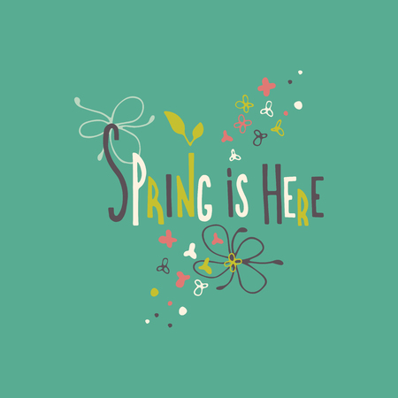Vector hand drawn letteringのイラスト素材