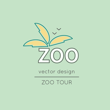 Zoo line iconのイラスト素材