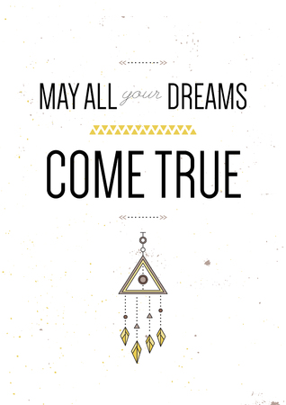 Tribal typography posterの写真素材