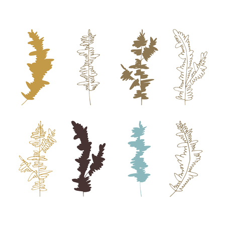 Vector Christmas floral elementのイラスト素材