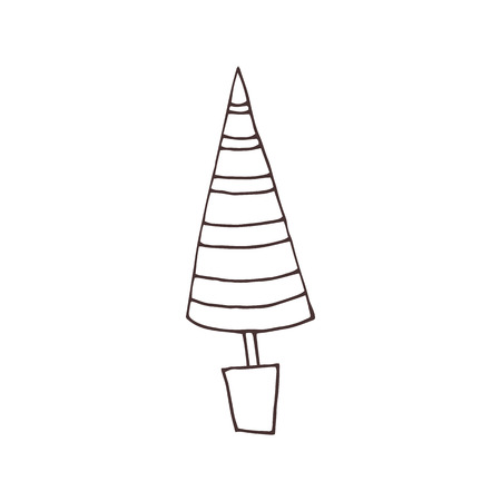 Vector Christmas treeのイラスト素材
