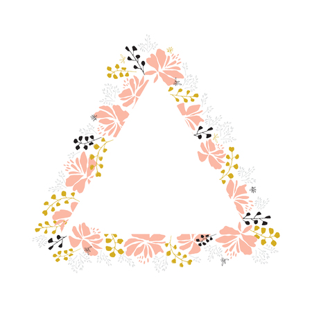 Vector floral frameのイラスト素材
