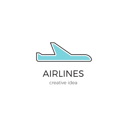 Logo template illustration for airline company, airport or travel agency.のイラスト素材