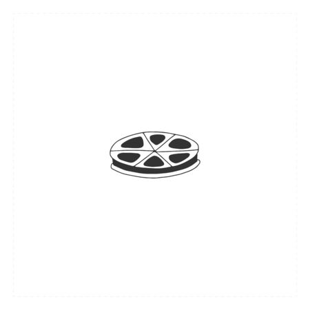 A bobbin, vector hand drawn icon. Cinema isolated object, cinematography illustration.のイラスト素材