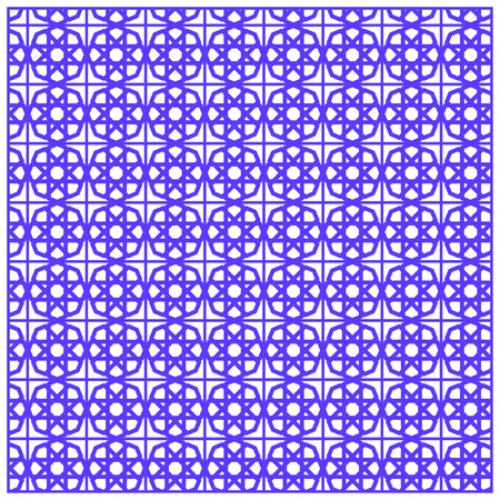 seamless pattern Morocco  blue colorのイラスト素材