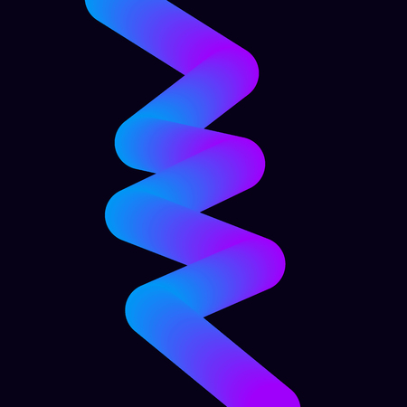 futuristic liquid worm for template for website, flyerのイラスト素材