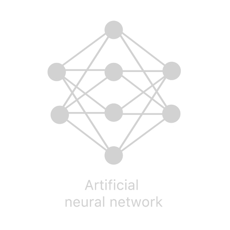 Artificial neural networkのイラスト素材