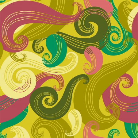 Colorful seamless wave patternのイラスト素材