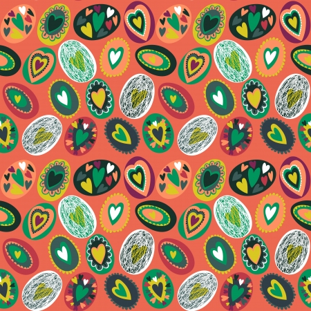 Easter egg seamless patternのイラスト素材