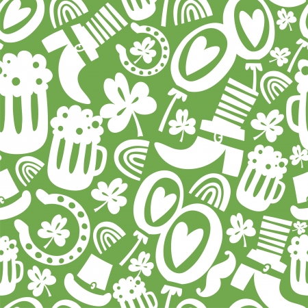 Seamless St Patrick s day patternのイラスト素材