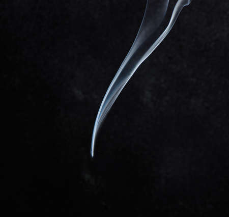 smoke on a black backgroundの写真素材