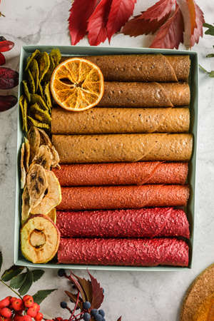 a set of pastilles on a light background. high quality photoの写真素材