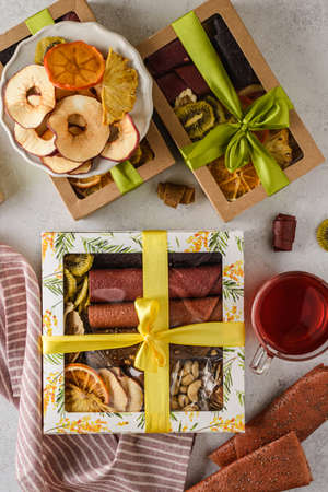 set of pastilles and dried fruits. high quality photoの写真素材