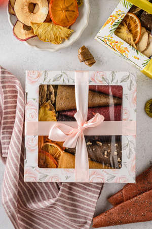 set of pastilles and dried fruits. high quality photoの写真素材