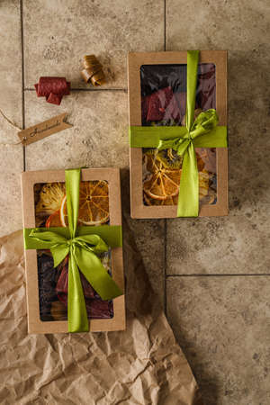 set of pastilles and dried fruits. high quality photoの写真素材