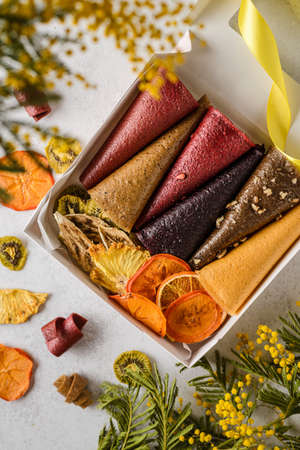 set of pastilles and dried fruits. high quality photoの写真素材