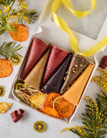 set of pastilles and dried fruits. high quality photoの写真素材