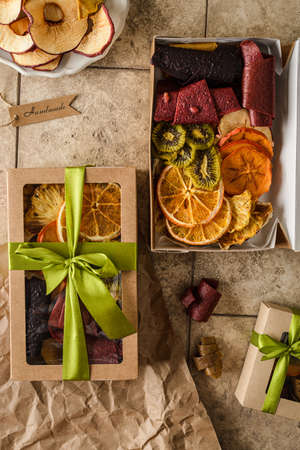 set of pastilles and dried fruits. high quality photoの写真素材