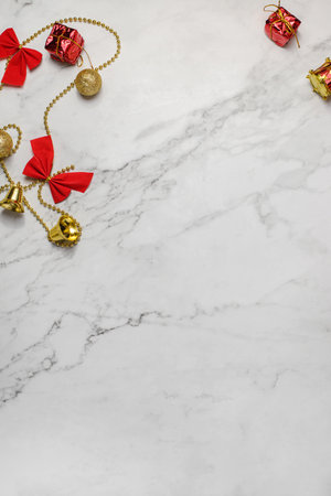 Christmas background with toys and Christmas balls. high quality photoの写真素材