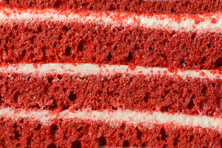 red velvet cake on a light background. high quality photoの写真素材