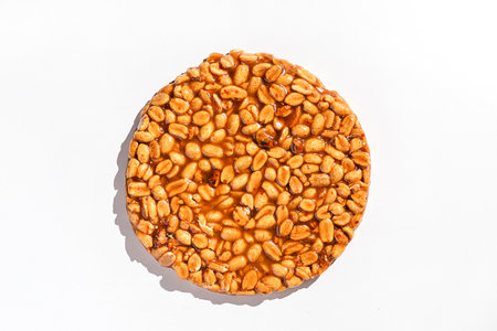 kozinaki dessert made of peanuts and molasses. High quality photoの写真素材