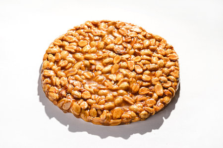 kozinaki dessert made of peanuts and molasses. High quality photoの写真素材