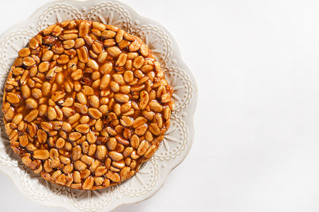 kozinaki dessert made of peanuts and molasses. High quality photoの写真素材