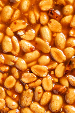 kozinaki dessert made of peanuts and molasses. High quality photoの写真素材