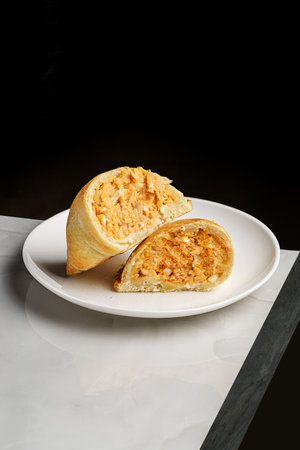 Empanadas on a plate on a table. High quality photo