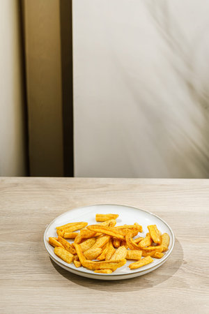 dried bananas on a plate. High quality photo
