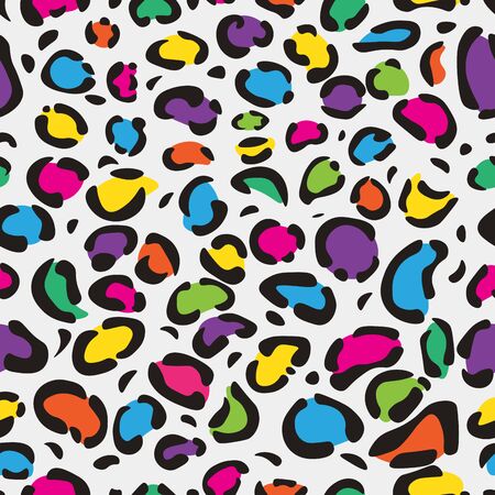 Leopard or Jaguar color seamless pattern. Cheetah fur texture. Design for backgrounds, fabric, wallpaper, textile. Vector illustration of animal print.のイラスト素材