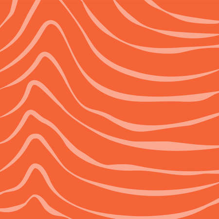 Abstract salmon fillet texture. fish pattern. Vector background for food packaging.のイラスト素材