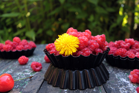 raspberriesの写真素材