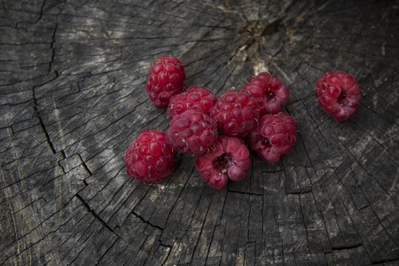 raspberriesの写真素材